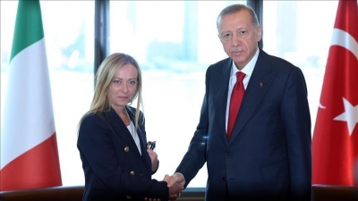 Le Président Erdogan et la PM italienne Meloni discutent des développements régionaux et internationaux